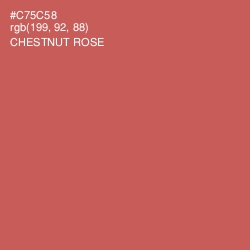 #C75C58 - Chestnut Rose Color Image