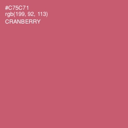 #C75C71 - Cranberry Color Image