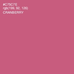 #C75C7E - Cranberry Color Image