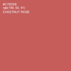 #C75D5B - Chestnut Rose Color Image