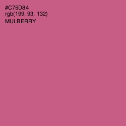 #C75D84 - Mulberry Color Image