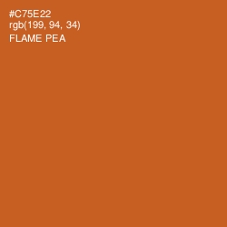 #C75E22 - Flame Pea Color Image