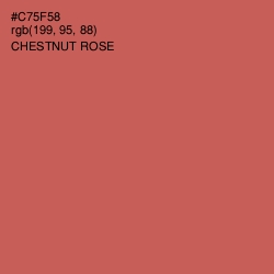 #C75F58 - Chestnut Rose Color Image