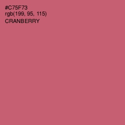 #C75F73 - Cranberry Color Image