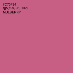 #C75F84 - Mulberry Color Image