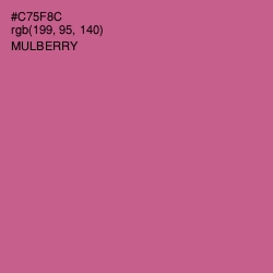#C75F8C - Mulberry Color Image