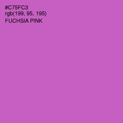 #C75FC3 - Fuchsia Pink Color Image