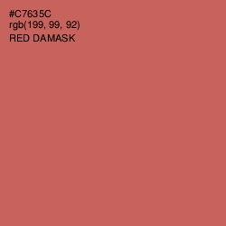 #C7635C - Red Damask Color Image
