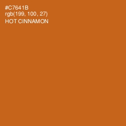 #C7641B - Hot Cinnamon Color Image