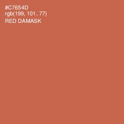 #C7654D - Red Damask Color Image