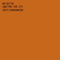 #C7671B - Hot Cinnamon Color Image