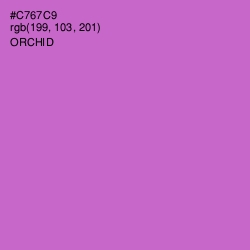 #C767C9 - Orchid Color Image