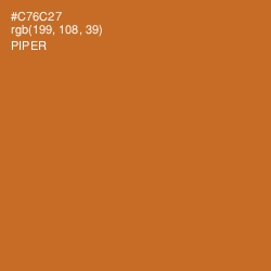 #C76C27 - Piper Color Image