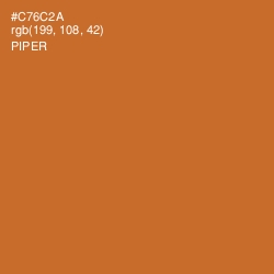#C76C2A - Piper Color Image