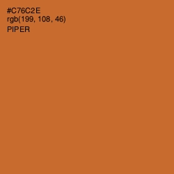 #C76C2E - Piper Color Image