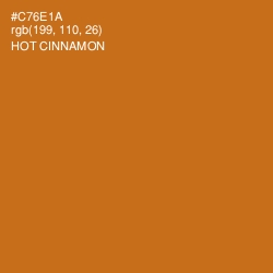 #C76E1A - Hot Cinnamon Color Image