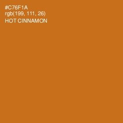 #C76F1A - Hot Cinnamon Color Image