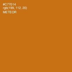 #C77014 - Meteor Color Image