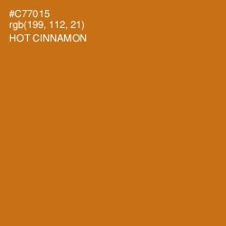 #C77015 - Hot Cinnamon Color Image