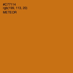 #C77114 - Meteor Color Image