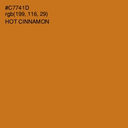 #C7741D - Hot Cinnamon Color Image