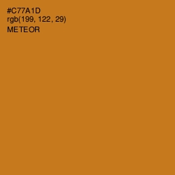 #C77A1D - Meteor Color Image