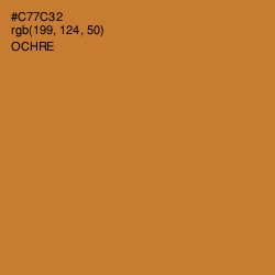 #C77C32 - Ochre Color Image