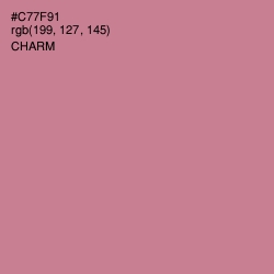 #C77F91 - Charm Color Image