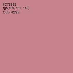 #C7838E - Old Rose Color Image