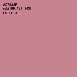 #C7838F - Old Rose Color Image