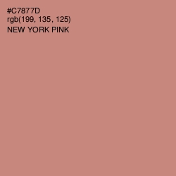 #C7877D - New York Pink Color Image