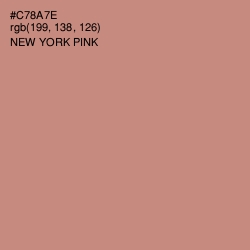 #C78A7E - New York Pink Color Image