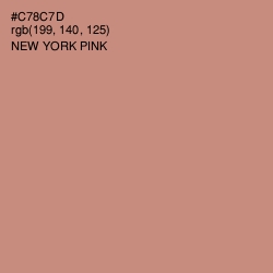 #C78C7D - New York Pink Color Image