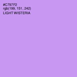 #C797F2 - Light Wisteria Color Image