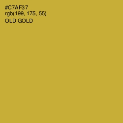 #C7AF37 - Old Gold Color Image