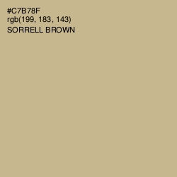 #C7B78F - Sorrell Brown Color Image