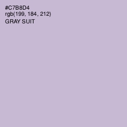 #C7B8D4 - Gray Suit Color Image