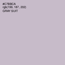 #C7BBCA - Gray Suit Color Image