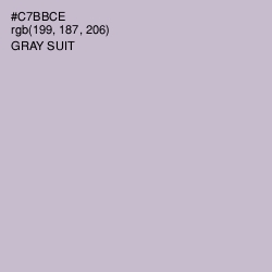 #C7BBCE - Gray Suit Color Image