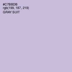 #C7BBDB - Gray Suit Color Image