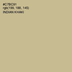#C7BC91 - Indian Khaki Color Image