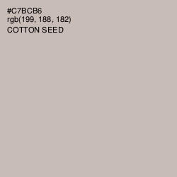 #C7BCB6 - Cotton Seed Color Image