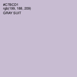 #C7BCD1 - Gray Suit Color Image