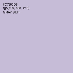 #C7BCD8 - Gray Suit Color Image