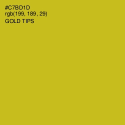 #C7BD1D - Gold Tips Color Image