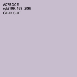 #C7BDCE - Gray Suit Color Image