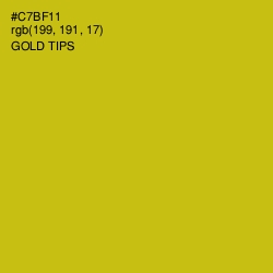 #C7BF11 - Gold Tips Color Image