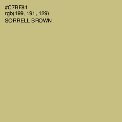 #C7BF81 - Sorrell Brown Color Image