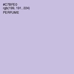 #C7BFE0 - Perfume Color Image