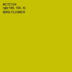 #C7C104 - Bird Flower Color Image